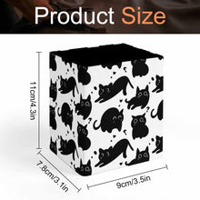 Cargar imagen en el visor de la galería, Porta bolígrafos de cuero cuadrado porta brochas de maquillaje porta artículos diversos personalizado con patrón foto texto