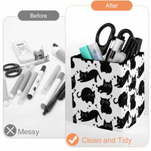 Cargar imagen en el visor de la galería, Porta bolígrafos de cuero cuadrado porta brochas de maquillaje porta artículos diversos personalizado con patrón foto texto