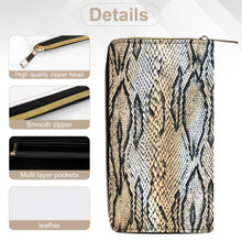 Cargar imagen en el visor de la galería, Cartera de viaje de piel para mujer y hombre personalizado con patrón foto texto (diferentes imágenes en ambos lados)