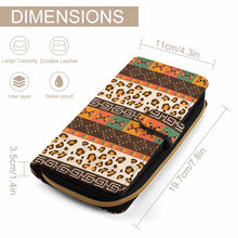 Cargar imagen en el visor de la galería, Cartera plegable de piel para hombre y mujer personalizado con patrón foto texto