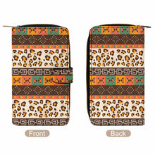 Cargar imagen en el visor de la galería, Cartera plegable de piel para hombre y mujer personalizado con patrón foto texto