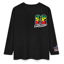 Cargar imagen en el visor de la galería, Camiseta de hombre de manga larga estampada en pecho y puños 100% algodón con varios colores personalizado con patrón foto texto