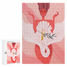 Cargar imagen en el visor de la galería, Rompecabezas fotográfico de madera (versión vertical) personalizado con patrón foto texto