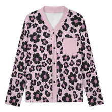 Cargar imagen en el visor de la galería, Pijama de manga larga con cuello en V para mujer B99TZ personalizado con patrón foto texto (impresión de imagen única)