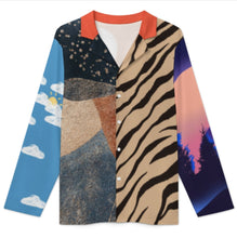 Cargar imagen en el visor de la galería, Pijama de 2 piezas de manga larga para hombre LM092 personalizado con patrón foto texto (impresión de imágenes múltiples)