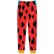 Cargar imagen en el visor de la galería, Conjunto de pijama de cuello redondo y manga larga para niños LM126 personalizado con patrón foto texto (impresión de imágenes múltiples)