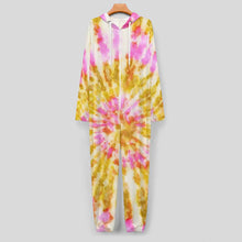 Cargar imagen en el visor de la galería, Pijama unisex para el hogar, mono, traje informal de una pieza personalizado con patrón foto texto (impresión de imagen única)