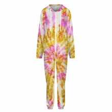 Cargar imagen en el visor de la galería, Pijama unisex para el hogar, mono, traje informal de una pieza personalizado con patrón foto texto (impresión de imagen única)