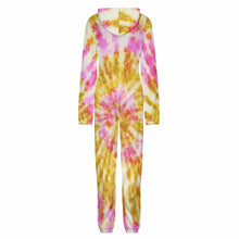 Cargar imagen en el visor de la galería, Pijama unisex para el hogar, mono, traje informal de una pieza personalizado con patrón foto texto (impresión de imagen única)