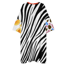 Cargar imagen en el visor de la galería, Vestido de manga corta irregular para mujer TXLD429 personalizado con patrón foto texto (impresión de imágenes múltiples)