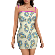 Cargar imagen en el visor de la galería, Vestido sin tirantes para mujer LM450 personalizado con patrón foto texto (impresión de imágenes múltiples)