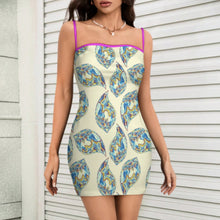 Cargar imagen en el visor de la galería, Vestido sin tirantes para mujer LM450 personalizado con patrón foto texto (impresión de imágenes múltiples)