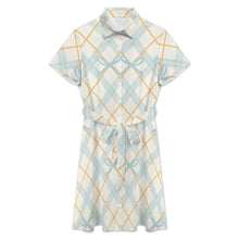 Cargar imagen en el visor de la galería, Vestido Camisero de Manga Corta para Mujer LM448 personalizado con patrón foto texto