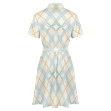 Cargar imagen en el visor de la galería, Vestido Camisero de Manga Corta para Mujer LM448 personalizado con patrón foto texto