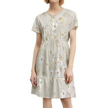 Cargar imagen en el visor de la galería, Vestido corto de mujer con escote en V y manga corta LYQ117 personalizado con patrón foto texto (impresión de imagen única)