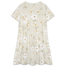 Cargar imagen en el visor de la galería, Vestido corto de mujer con escote en V y manga corta LYQ117 personalizado con patrón foto texto (impresión de imagen única)