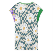 Cargar imagen en el visor de la galería, Vestido de verano de mujer con cuello redondo y manga corta LYQ116 personalizado con patrón foto texto (impresión de imágenes múltiples)