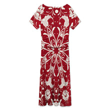 Cargar imagen en el visor de la galería, Vestido de mujer de manga corta con cuello en V LYQ142 personalizado con patrón foto texto