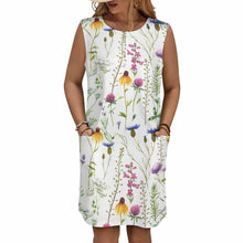 Cargar imagen en el visor de la galería, Vestido de Mujer con Bolsillos LM456 personalizado con patrón foto texto (impresión de imagen única)