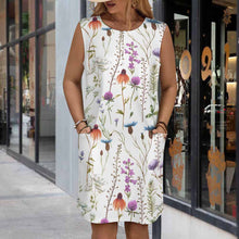 Cargar imagen en el visor de la galería, Vestido de Mujer con Bolsillos LM456 personalizado con patrón foto texto (impresión de imagen única)