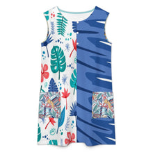 Cargar imagen en el visor de la galería, Vestido Chaleco LM456 para Mujer con 2 Bolsillos Grandes personalizado con patrón foto texto (impresión de imágenes múltiples)