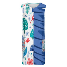 Cargar imagen en el visor de la galería, Vestido Chaleco LM456 para Mujer con 2 Bolsillos Grandes personalizado con patrón foto texto (impresión de imágenes múltiples)