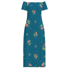 Cargar imagen en el visor de la galería, MXLD292 Vestido largo sin tirantes para mujer RRCQ personalizado con patrón foto texto (impresión de imagen única)