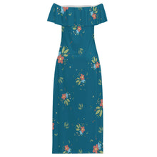 Cargar imagen en el visor de la galería, MXLD292 Vestido largo sin tirantes para mujer RRCQ personalizado con patrón foto texto (impresión de imagen única)