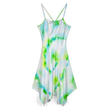 Cargar imagen en el visor de la galería, Vestido midi de tirantes con dobladillo irregular VCQ personalizado con patrón foto texto (impresión de imagen única)