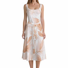 Cargar imagen en el visor de la galería, Vestido sin mangas para mujer LYQ121 con cinturónpersonalizado con patrón foto texto (impresión de imagen única)