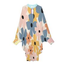 Cargar imagen en el visor de la galería, Vestido holgado de manga murciélago para mujer WQ personalizado con patrón foto texto (impresión de imágenes múltiples)