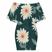 Cargar imagen en el visor de la galería, Vestido chal de cuatro cortes MXLD017 para mujer personalizado con patrón foto texto (impresión de imagen única)