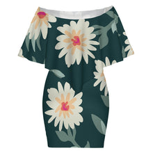 Cargar imagen en el visor de la galería, Vestido chal de cuatro cortes MXLD017 para mujer personalizado con patrón foto texto (impresión de imagen única)