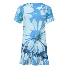 Cargar imagen en el visor de la galería, Vestido de verano para niñas vestido de manga corta F5Q personalizado con patrón foto texto (impresión de imagen única)