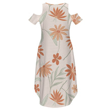 Cargar imagen en el visor de la galería, Vestido con hombros descubiertos GJQ vestido sexy sin tirantes para mujer personalizado con patrón foto texto