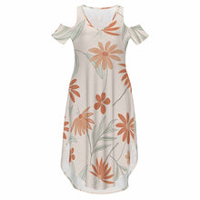Cargar imagen en el visor de la galería, Vestido con hombros descubiertos GJQ vestido sexy sin tirantes para mujer personalizado con patrón foto texto