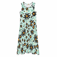 Cargar imagen en el visor de la galería, Vestido largo de verano sin mangas para mujer F21Q con hombros descubiertos personalizado con patrón foto texto