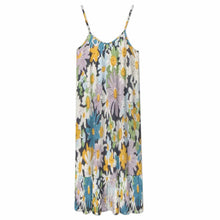 Cargar imagen en el visor de la galería, Vestido midi de mujer con tirantes finos D7Q personalizado con patrón foto texto (impresión de imagen única)