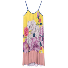 Cargar imagen en el visor de la galería, Vestido midi con tirantes finos para mujer D7Q personalizado con patrón foto texto (impresión de imágenes múltiples)