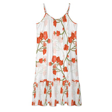 Cargar imagen en el visor de la galería, Camisón de mujer con tirantes finos KQ personalizado con patrón foto texto (impresión de imagen única)