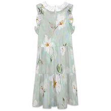 Cargar imagen en el visor de la galería, Vestido de mujer con cuello de muñeca y borde de volantes F11Q con diseño 2 en 1 personalizado con patrón foto texto (impresión de imagen única)