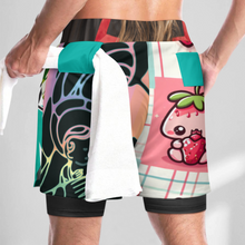 Cargar imagen en el visor de la galería, Bañador para hombre SDS076 pantalones cortos deportivos de playa personalizado con patrón foto texto (impresión de imágenes múltiples)