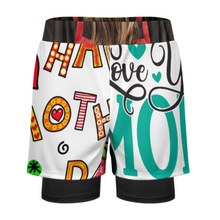 Cargar imagen en el visor de la galería, Bañador para hombre SDS076 pantalones cortos deportivos de playa personalizado con patrón foto texto (impresión de imágenes múltiples)