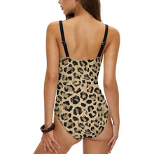 Cargar imagen en el visor de la galería, Traje de baño de una pieza con escote cuadrado para mujer SDS505 personalizado con patrón foto texto (impresión de imagen única)