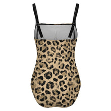 Cargar imagen en el visor de la galería, Traje de baño de una pieza con escote cuadrado para mujer SDS505 personalizado con patrón foto texto (impresión de imagen única)