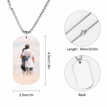 Cargar imagen en el visor de la galería, Collar Conmemorativo / Colgante de Placa Identificación para Mujer Hombre SS1401117 Grabado Personalizado con Texto Nombre
