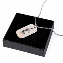 Cargar imagen en el visor de la galería, Collar Conmemorativo / Colgante de Placa Identificación para Mujer Hombre SS1401117 Grabado Personalizado con Texto Nombre