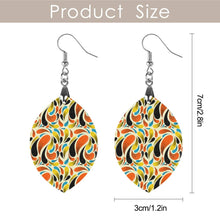 Cargar imagen en el visor de la galería, Pendientes de madera natural colgantes para mujeres y niñas SS1405003 Personalizados con Foto, Texto o Logo