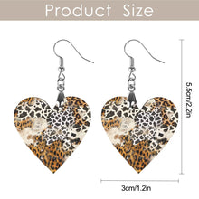 Cargar imagen en el visor de la galería, Pendientes de madera natural colgantes para mujeres y niñas SS1405003 Personalizados con Foto, Texto o Logo