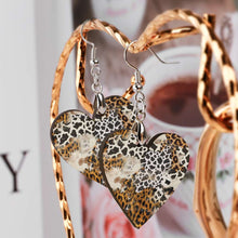 Cargar imagen en el visor de la galería, Pendientes de madera natural colgantes para mujeres y niñas SS1405003 Personalizados con Foto, Texto o Logo